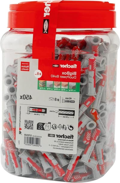 Universele Pluggen - Bevestigingsmateriaal - Montage Klussen - Twee Componenten Technologie - 450 Stuks - Rood