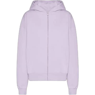 Hooded sweatshirt met rits Colorful Standard Organic Soft Lavender