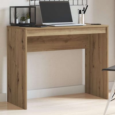 vidaXL - Bureau - 90x40x72 - cm - bewerkt - hout - artisanaal - eikenkleur