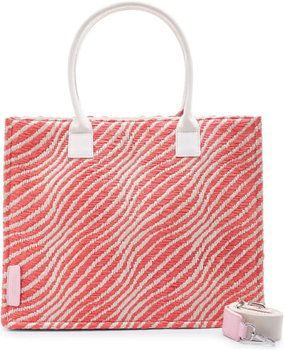 SEIDENFELT MANUFAKTUR shopper schoudertas Hulu Shopper Sorbet Pink veelkleurig
