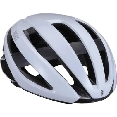 BBB Cycling Racefiets Helm - Maestro Aerodynamische Fietshelm - Optimale Ventilatie - Lichtgewicht - Wasbare Padding - Fietshelm Volwassenen - Glossy Wit - S - BHE-09