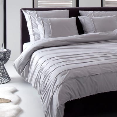 Damai Husk Dekbedovertrek - Eenpersoons - 140x200/220 cm - Silver