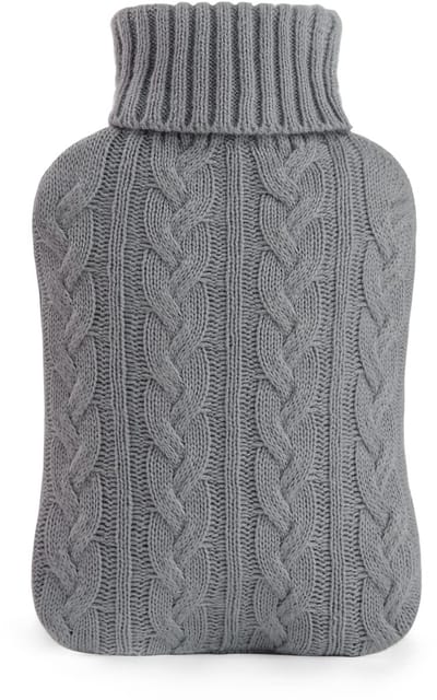 Unyqoos® Grote warmwaterkruik met zachte gebreide hoes voor comfort en verlichting