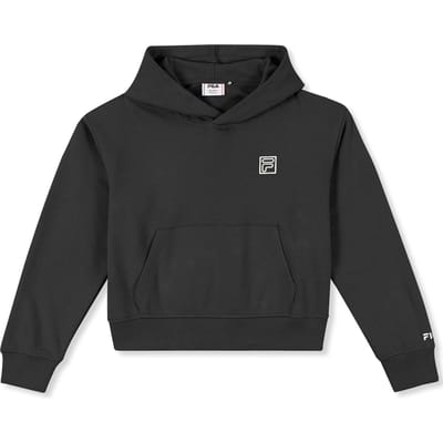 FILA Girls Vallia Loose Hoodie Black Maat: 134/140 | Sportkleding Outlet | Unisex | Zwart