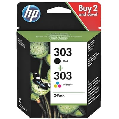 HP Inktcartridge 303 Origineel Combipack Zwart, Cyaan, Magenta, Geel 3YM92AE Inkt