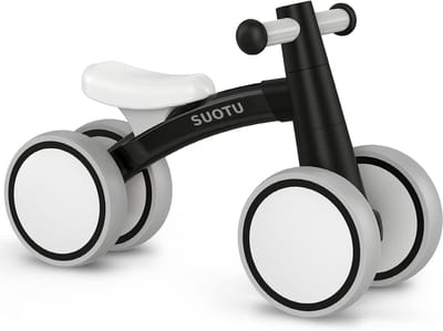 Suotu Loopfiets 2+ jaar - Speelgoed Vanaf 2-5 jaar - Jongens en Meisjes - Kinderstep - 2.12kg lichtgewicht - Zwart