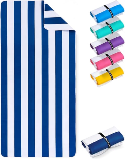 Famanu – Stranddeken XXL van microvezel, licht en sneldrogend, 100% gerecycled, 200 x 90 cm of 160 x 90 cm