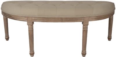 Clayre & Eef Bankje 125x41x48 cm Bruin Beige Hout