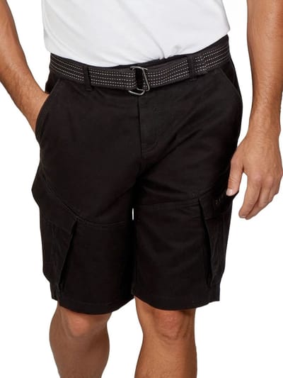 DENIMFY Heren Short DFPhil regular/straight Zwart S Volwassenen Cargo shorts / korte broek