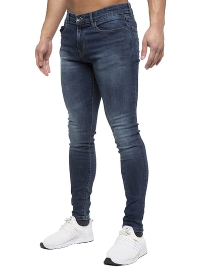 ETO Heren Slim Skinny Fit Stretch Jeans