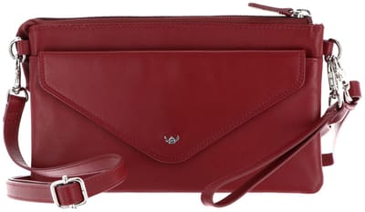 Golden Head Leren polstasje schoudertas Polo RFID Protect Mini-Tasche 8216 Rot donkerrood