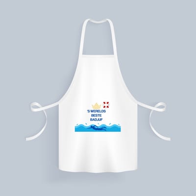 Akyol - badjuf cadeau - Keukenschort - Badjuf - badjuffen en badmeesters - - cadeau badjuf - zwemmen - zwemdiploma - cadeau - kado - gift - geschenk - moederdag - lifeguard - 82 bij 71 cm