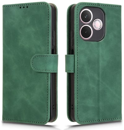 Coverup Hoesje - Geschikt voor OPPO A5 Pro 5G Hoesje - Coverup Book Case - Groen