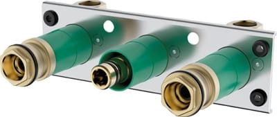 Thermostaat Basislichaam - Douchekraan Onderdeel - Douche Comfort - Universeel 2 Verbruikers - 245 cm - Chroom