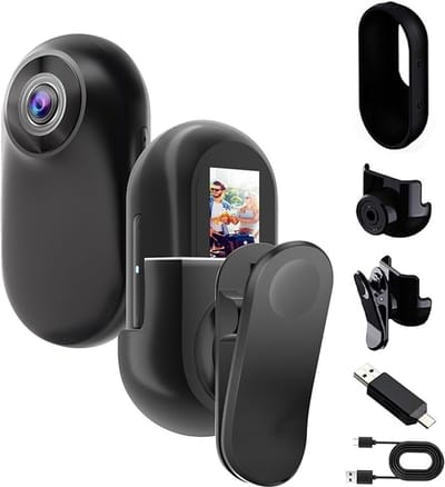 Compacte Mini Bodycam 1080P – Magnetisch & Clip-On – Action Cam voor Reizen, Sport & Huisdieren