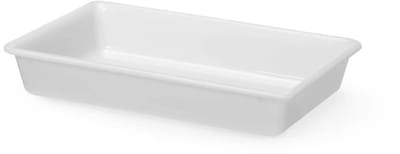 HENDI Bereidingsbak - polyethyleen - 6 liter - 43x28,5x7,5 cm - wit - voor voorbereiden, opslag en vervoer van voedsel - vaatwasmachinebestendig