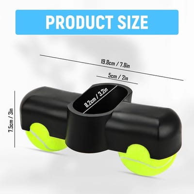 Rocker Plate Voeten - Indoor Cycling Adapter - Dynamische Training - Realistisch Rijgevoel - One Size - Zwart Neon Geel