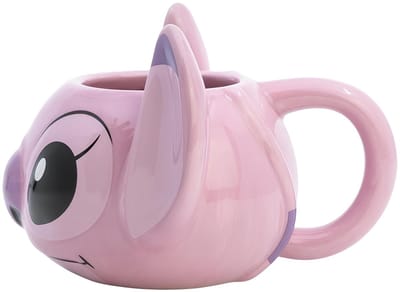 Disney, 3D keramische mok 375ml Angel collectie met geschenkdoos, Roze