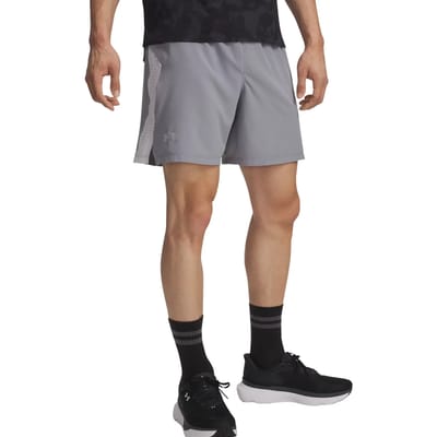 Launch Pro 7 Running Korte Broek Heren Steel/Halo Gray/Reflective M