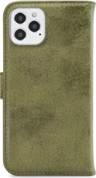 My Style Telefoonhoesje geschikt voor Apple iPhone 12 Hoesje | My Style Flex Wallet Bookcase Portemonnee | Pasjeshouder voor 3 Pasjes | Telefoonhoesje voor Pinpas / OV Kaart / Rijbewijs - Olive | Groen