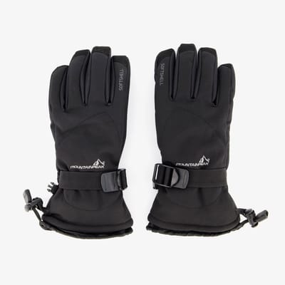 Mountain Peak heren softshell skihandschoenen zwart - Maat M