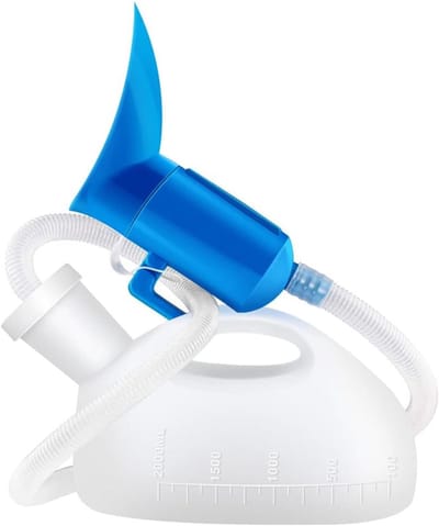 Aura® Plasfles Mannen - Urinaal voor Mannen - Urinaal - Wit - 33cm x 27cm x 17cm