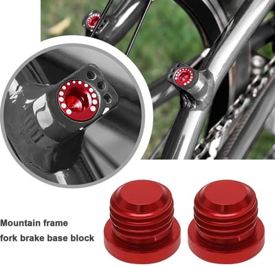 Dailygoods- Remschroef Aluminiumlegering - 4 Stuks - M10 Draad - Mountainbike/Racefiets - Lichtgewicht - Zandbestendig - Fietsschroef