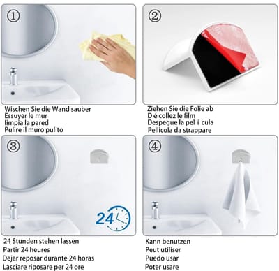 Dailygoods- Hoedstandaard 8 Stuks - Minimalistische Hoedhouders - Wandmontage - Kaphouder - Zelfklevende Basecap-Houder - Robuust en Duurzaam - Hoedenhaak