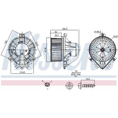 Binnenventilator NISSENS 87711