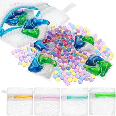 5 Stuks Kleine Mesh Waszakken, Duurzame Polyester Opbergzakken voor Geurige Parels, Reiswas Organizer, Bescherming voor Delicate Kleding