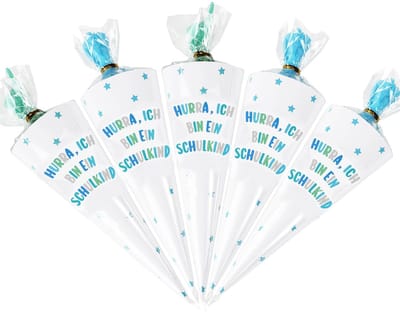 Dailygoods- Wenskaarten Set - Wenskaarten Blanco - Wenskaarten Verjaardag - Wenskaarten Geboorte - Wenskaarten Bedankt - 10 Kleine Schooltassen van Papier