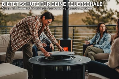 Solo Stove Surround Oppervlak voor Ranger en Bonfire | Heavy Duty Fire Pit Cover Koudgewalst staal Diameter 60,3 cm | Gewicht 3,2 kg