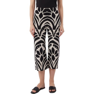 Comma Pants 7/8 Grey/black Maat: XS | Wijde Broeken Outlet | Dames | Zwart