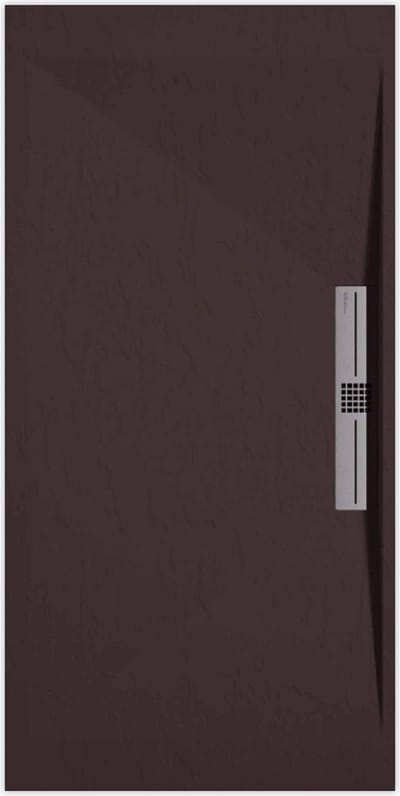 Sanifun douchebak Stone Side Chocolate Smooth 1200 x 800 S
