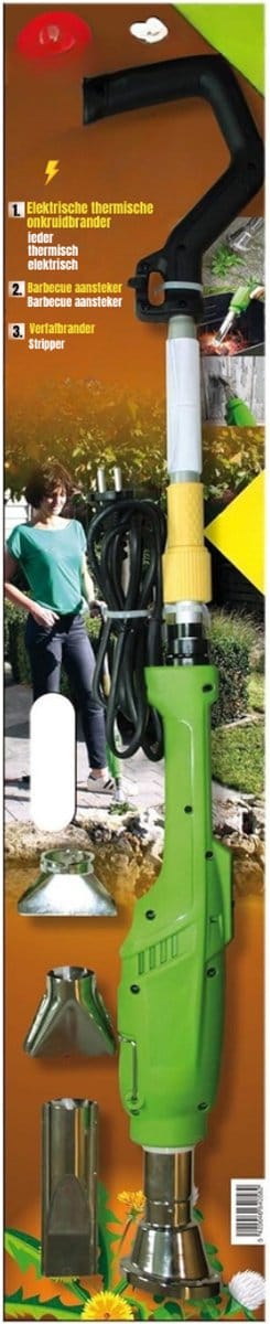DYNA® Onkruidbrander Electrisch - Onkruidbrander - Electrische Onkruidbrander - 650 Graden - Groen - 21cm x 8cm x 105cm
