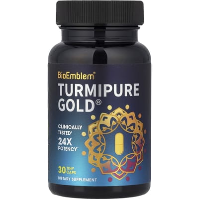 BioEmblem, Turmipure Gold®, 30 Mini Capsules (300mg per capsule)