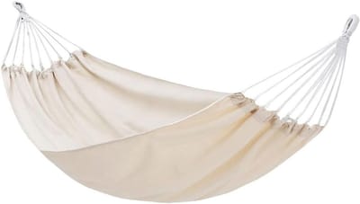 Katoenen Hangmat - Outdoor Relax - Ontspannen Buiten - Anti-rollover Spreidstok - 190x90cm - Veelkleurig