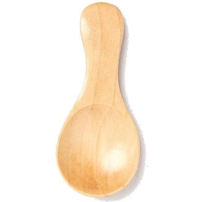 Mini natuurlijke houten lepel, schep, thee, koffie, kruiderij, zout, suikerlepel, ijslepel beige