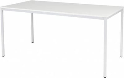 Bureautafel - Domino Basic 160x80 grijs - wit frame