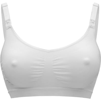 Medela Keep Cool bh - Naadloze voedingsbh - Zwangerschapsbh met 2 ademende zones - Soft Touchmateriaal - Wit - Maat S