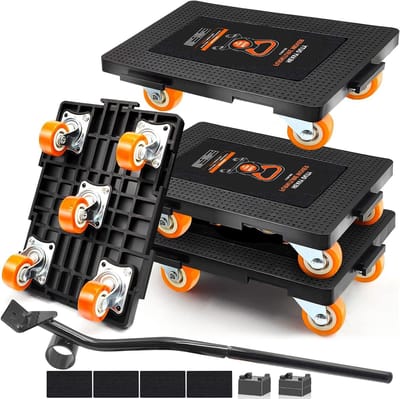 Meubellifter Set - Meubelverhuizers Dolly - Zware Meubels Verplaatsen - 360 Graden Rotatie - Maximale Belasting 544 kg - Niet gespecificeerd