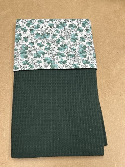 baby deken kinderwagen deken wieg deken donker groen groen takje 60 x 90 cm