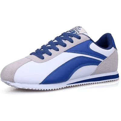 Ademende Heren Casual Schoenen Heren Lichtgewicht Marathon Hardloopschoenen Mesh Tennis Sneakers Comfortabele Jogging Sportschoenen Zapatos 39 blue