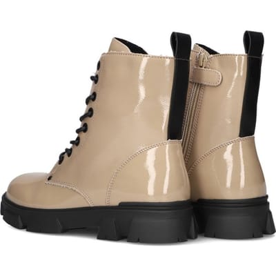 Bullboxer Aaf504f6s Veterboots - Laarzen Met Veters - Meisjes - Taupe - Maat 36
