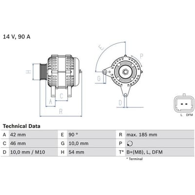 Generator BOSCH 0 986 080 190