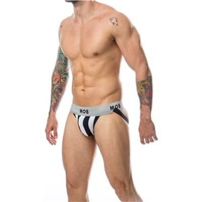 Mob Eroticwear Mob Stripe Classic Jock White
