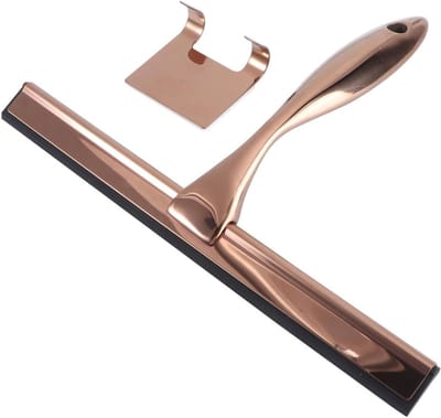 Raamwisser Douchedeur - Schoonmaak Gereedschap - Gladde Oppervlakken Reinigen - Ergonomisch Ontworpen - 25 cm - Grijs