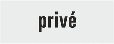 prive bordje - deur - tekstbordje - zelfklevend - geanodiseerd aluminium - 130 x 50 mm. - dikte 0,5 mm. - 5 jaar garantie!