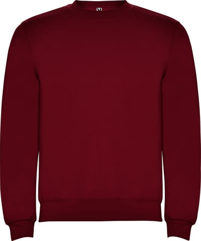 Donker Rode kinder unisex OEKO TEX sweater Classica merk Roly 10 jaar 134-140