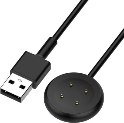 Oplader - USB oplaadkabel - geschikt voor Google Pixel Watch 2 - magnetisch - 1 meter - zwart